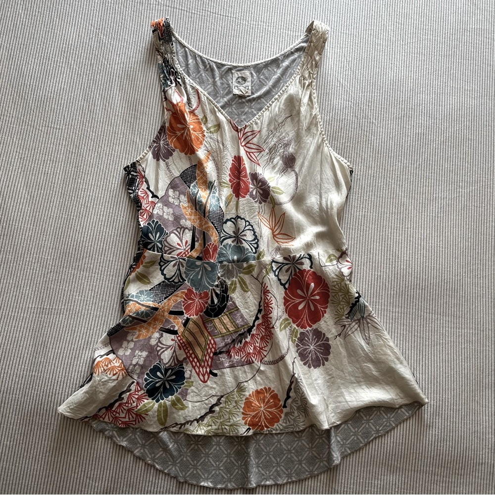 Tiny silk slip dress